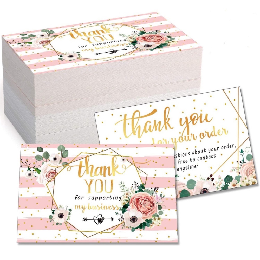 NEW Poshmark Packages "Thank you!" Gift Wrapping Shipping Supplies Set ~ 176Pcs - Picture 3 of 12